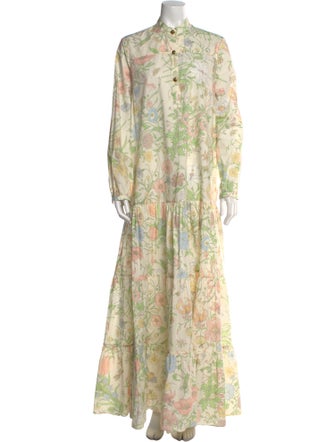 Gucci Floral Print Long Dress