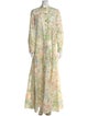 Gucci Floral Print Long Dress