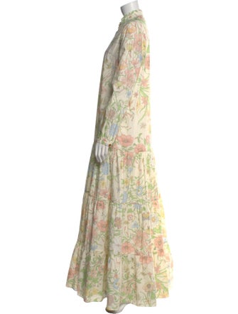 Gucci Floral Print Long Dress