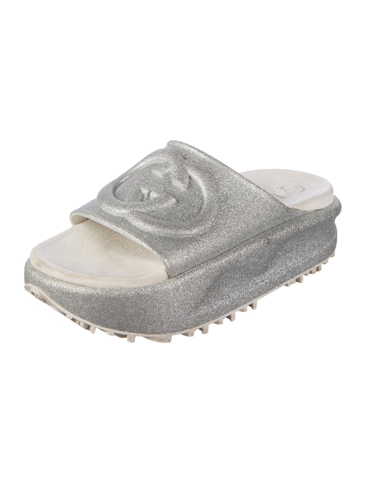 Gucci Interlocking G Logo Rubber Slides