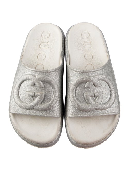 Gucci Interlocking G Logo Rubber Slides