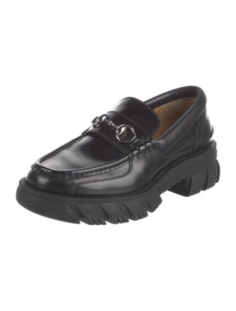 Gucci Horsebit Accent Patent Leather Loafers