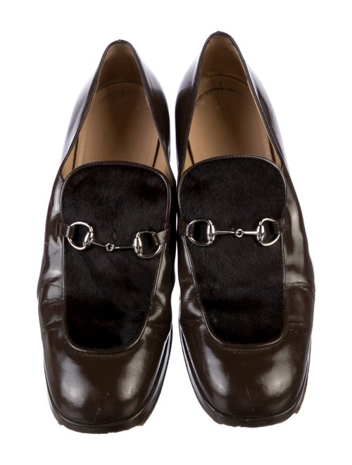 Gucci Horsebit Accent Patent Leather Pumps