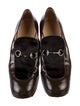 Gucci Horsebit Accent Patent Leather Pumps