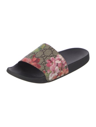 Gucci Blooms Print Slides