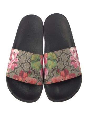 Gucci Blooms Print Slides