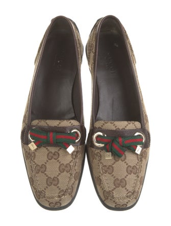 Gucci GG Canvas Canvas Loafers