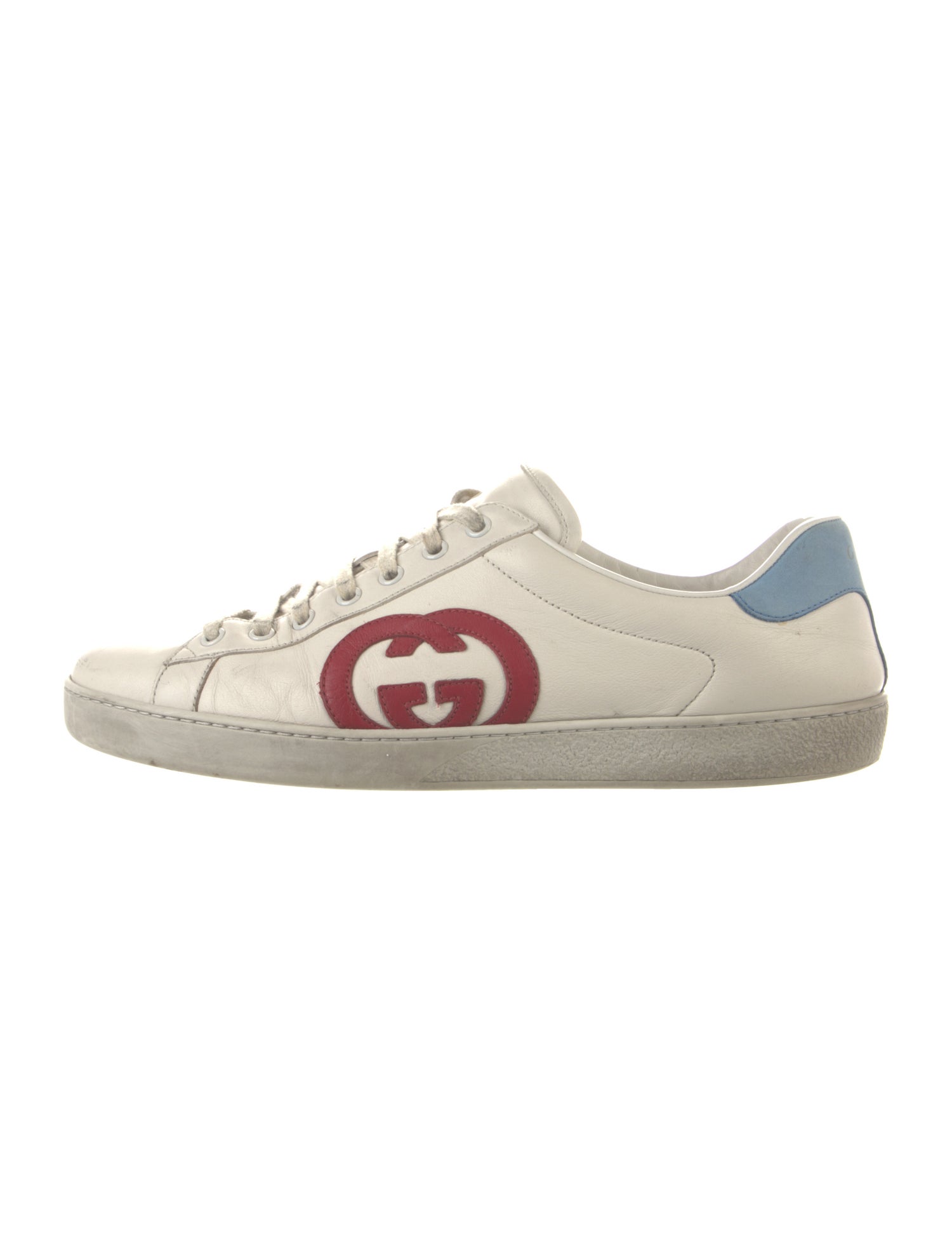 Gucci Interlocking G Logo Leather Sneakers