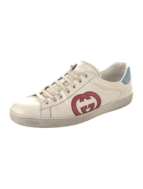 Gucci Interlocking G Logo Leather Sneakers