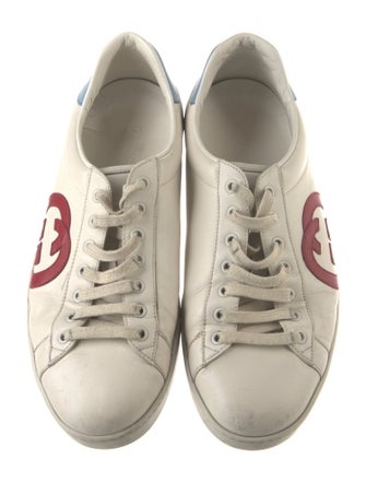 Gucci Interlocking G Logo Leather Sneakers