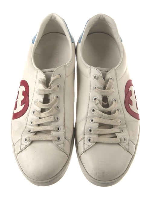 Gucci Interlocking G Logo Leather Sneakers