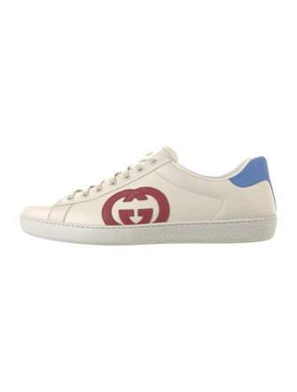 Gucci Interlocking G Logo Leather Sneakers