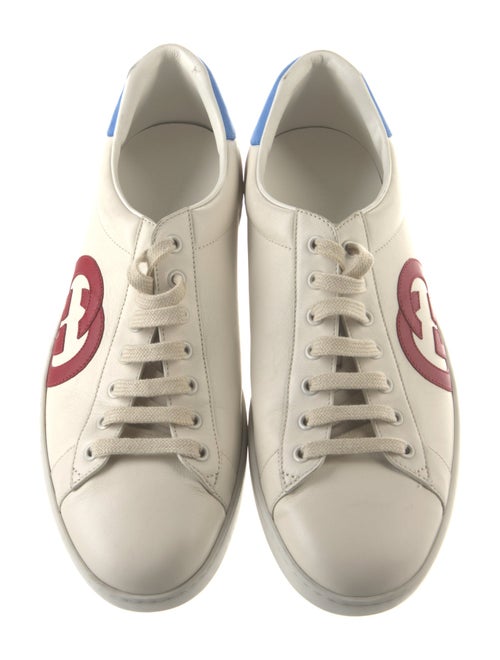 Gucci Interlocking G Logo Leather Sneakers