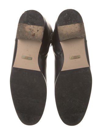 Gucci Double G Logo Leather Riding Boots