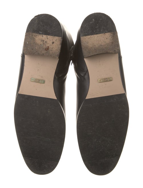 Gucci Double G Logo Leather Riding Boots