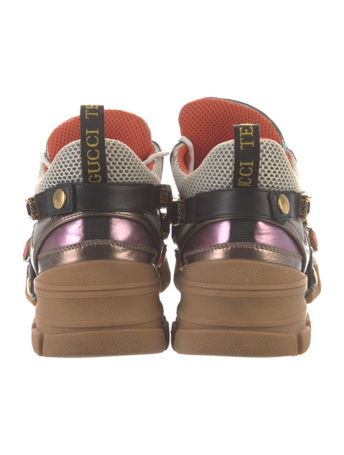 Gucci Leather Colorblock Pattern Chunky Sneakers