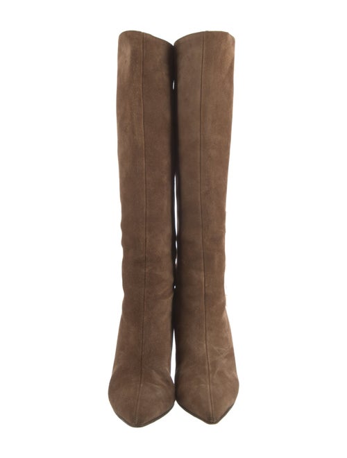 Gucci Bamboo Accent Suede Boots