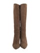 Gucci Bamboo Accent Suede Boots
