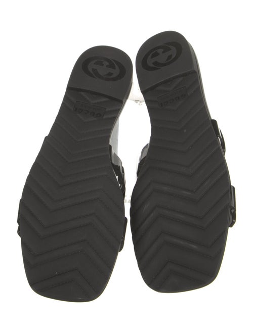 Gucci Rubber Chain-Link Accents Slides