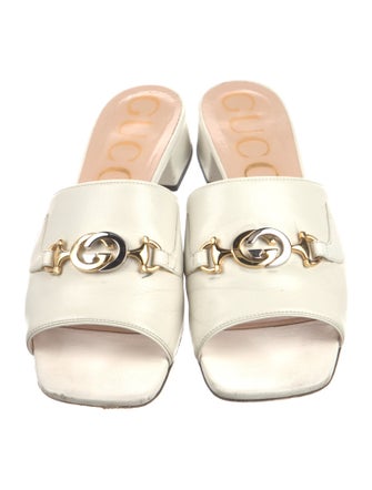 Gucci Interlocking G Horsebit Leather Slides