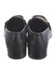 Gucci Leather Chain-Link Accents Loafers