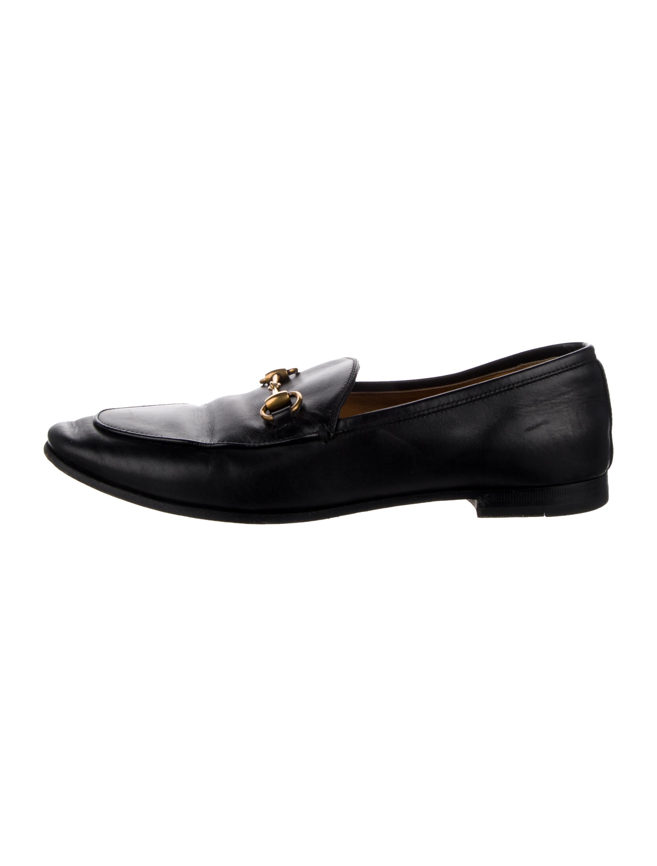 Gucci Horsebit Accent Leather Loafers