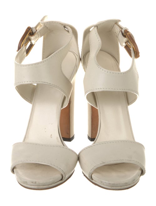 Gucci Bamboo Accent Leather Sandals