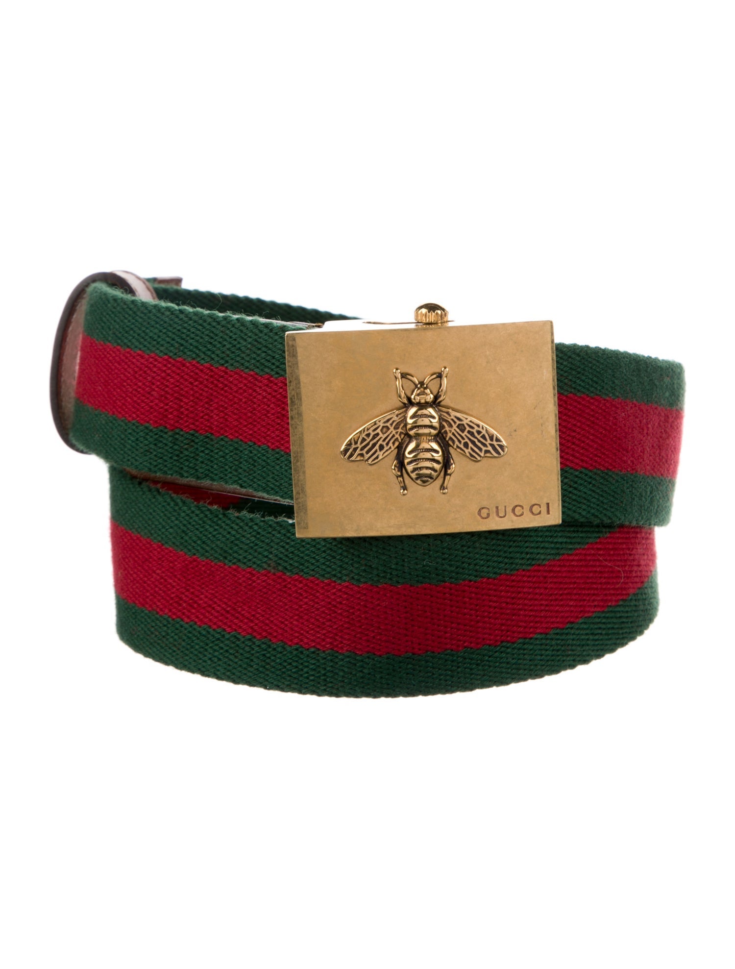 Gucci Web Accent Canvas Belt