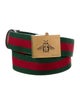 Gucci Web Accent Canvas Belt