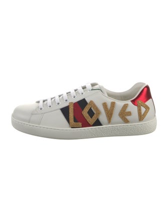 Gucci Sylvie Web Accent Leather Sneakers