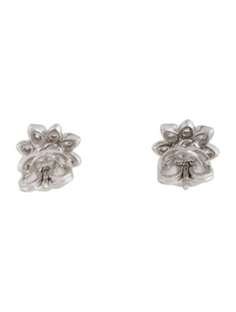 Gucci 18K Diamond Flora Stud Earrings