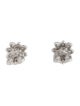 Gucci 18K Diamond Flora Stud Earrings