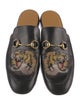 Gucci Horsebit Accent Leather Slippers