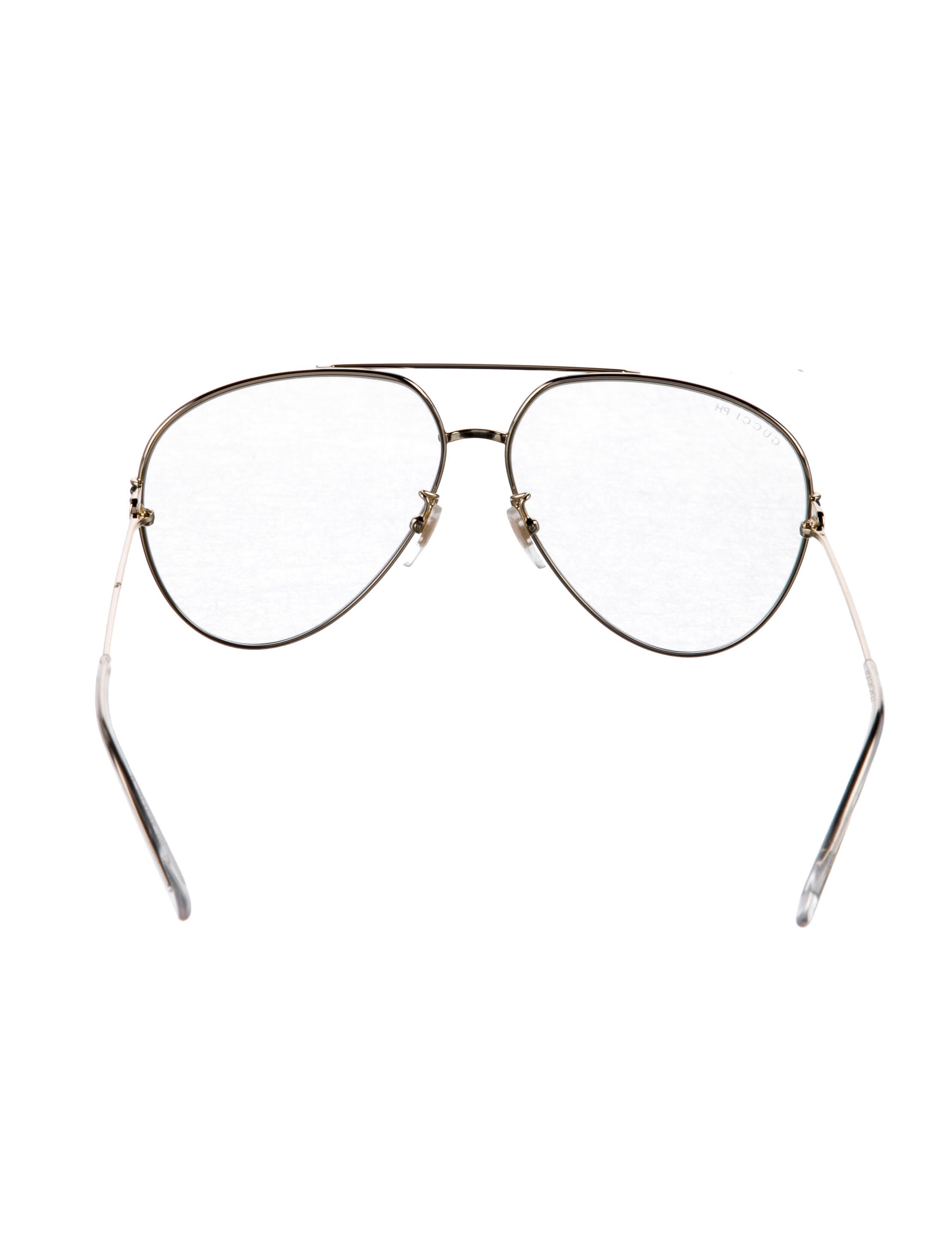 Gucci Web Accent Aviator Eyeglasses
