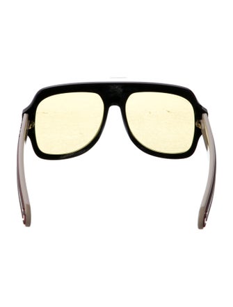 Gucci Web Accent Oversize Sunglasses
