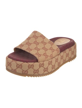 Gucci GG Canvas Canvas Slides