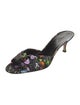 Gucci Flora Print Satin Slides