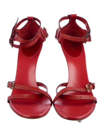 Gucci Horsebit Accent Leather Sandals