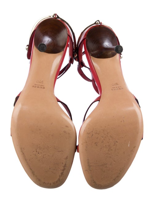 Gucci Horsebit Accent Leather Sandals