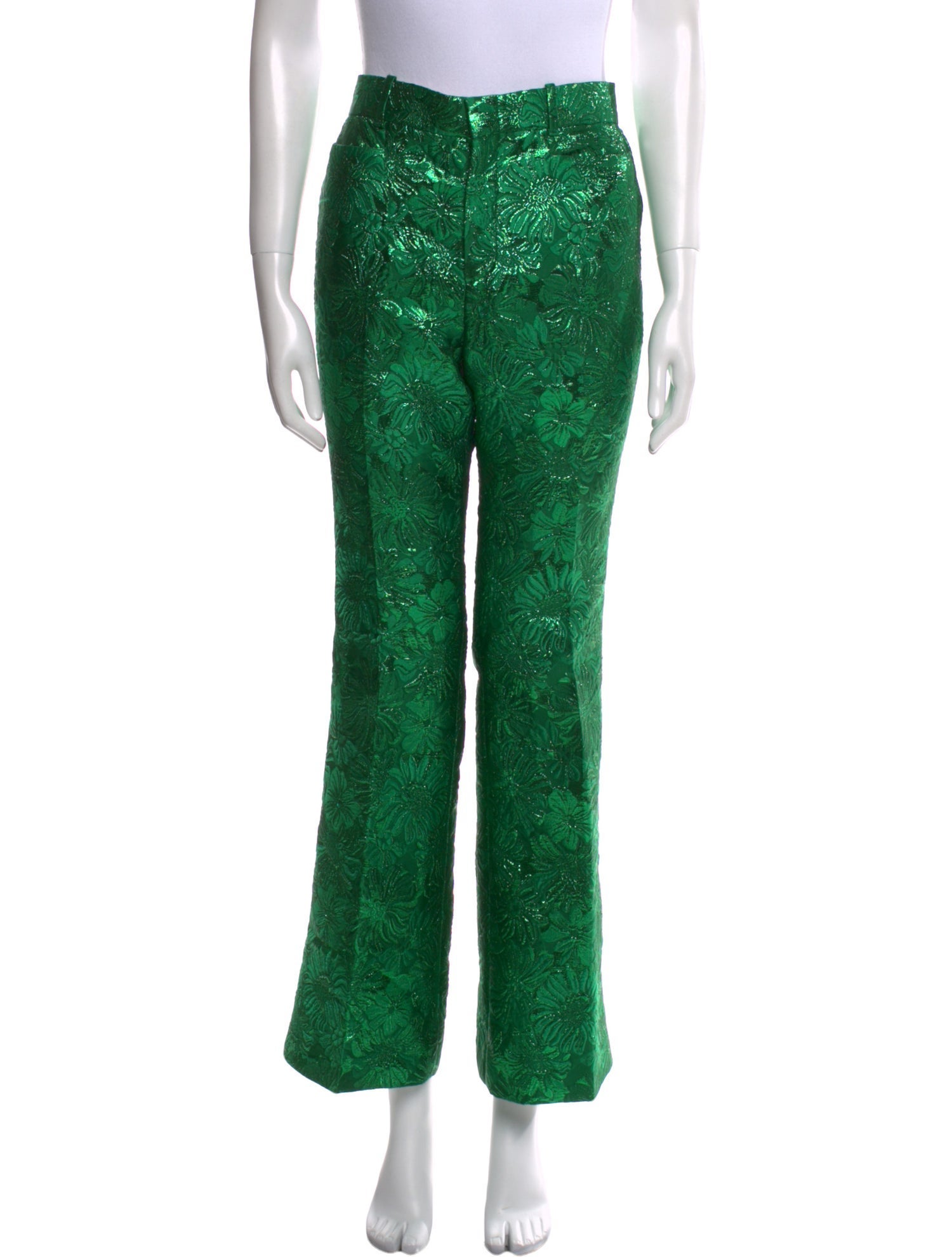 Gucci Floral Print Wide Leg Pants