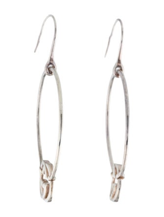 Gucci Britt Interlocking G Logo Hoop Earrings