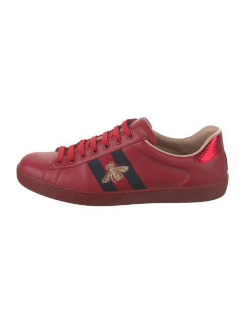 Gucci Sylvie Web Accent Leather Sneakers