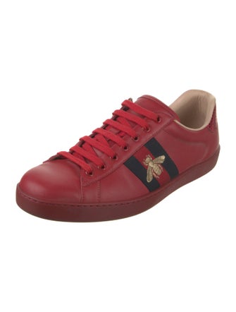 Gucci Sylvie Web Accent Leather Sneakers