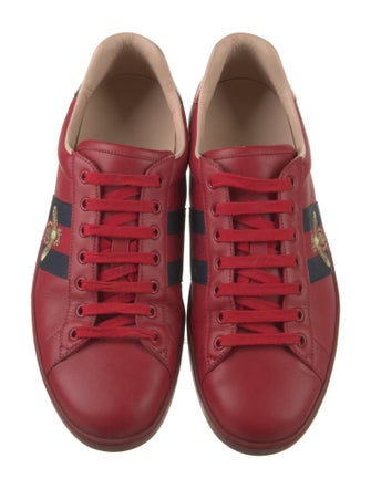 Gucci Sylvie Web Accent Leather Sneakers