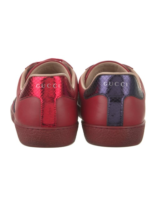 Gucci Sylvie Web Accent Leather Sneakers