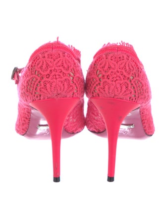 Gucci Lace Lace Pattern Pumps