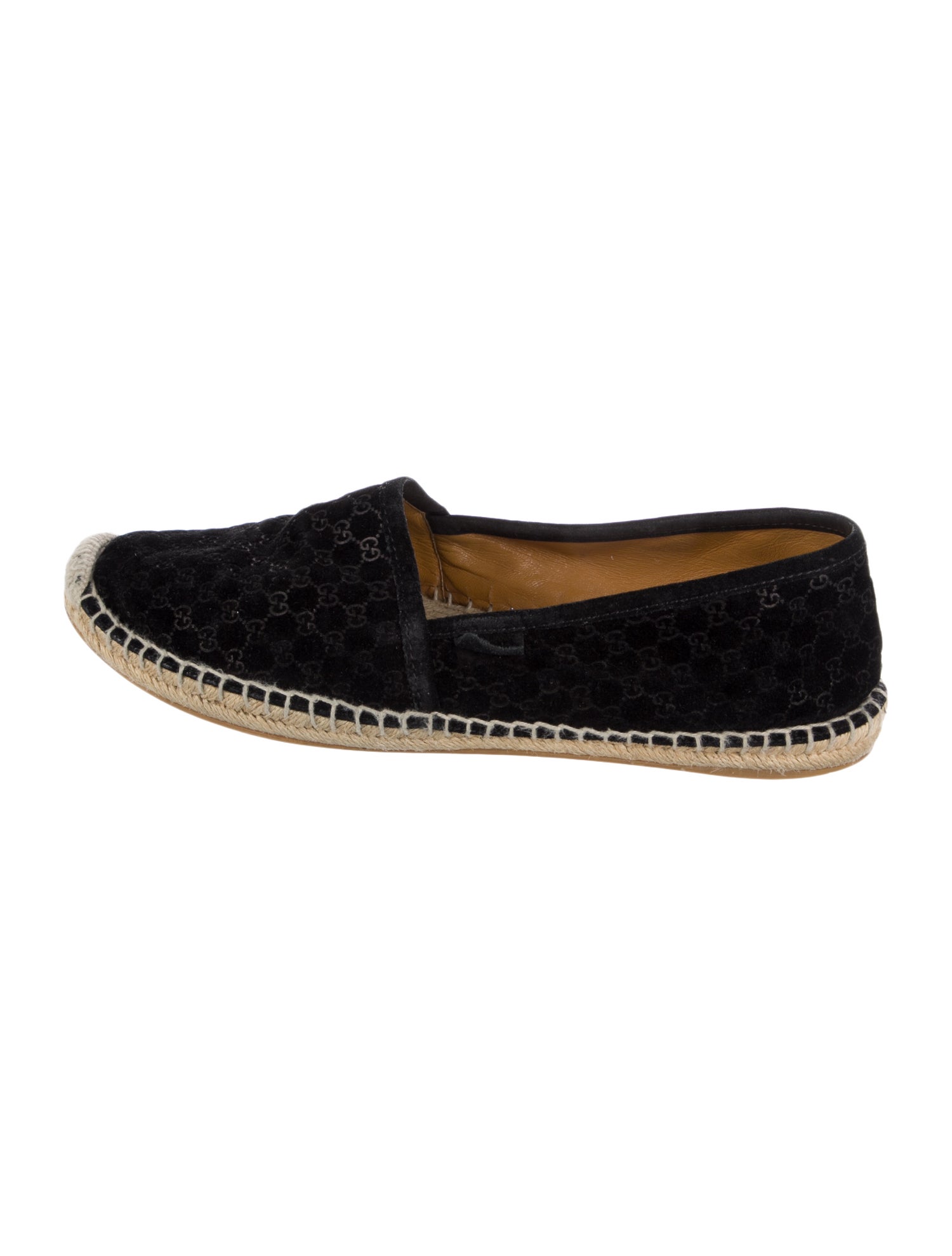 Gucci Microguccissima Pattern Suede Espadrilles