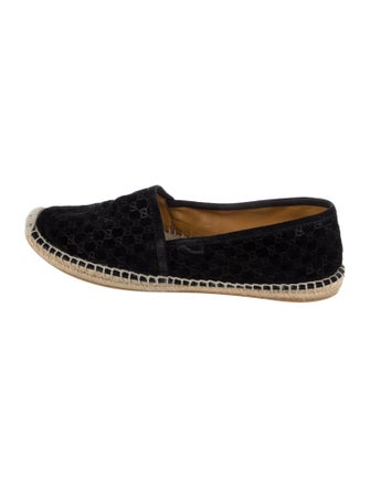 Gucci Microguccissima Pattern Suede Espadrilles