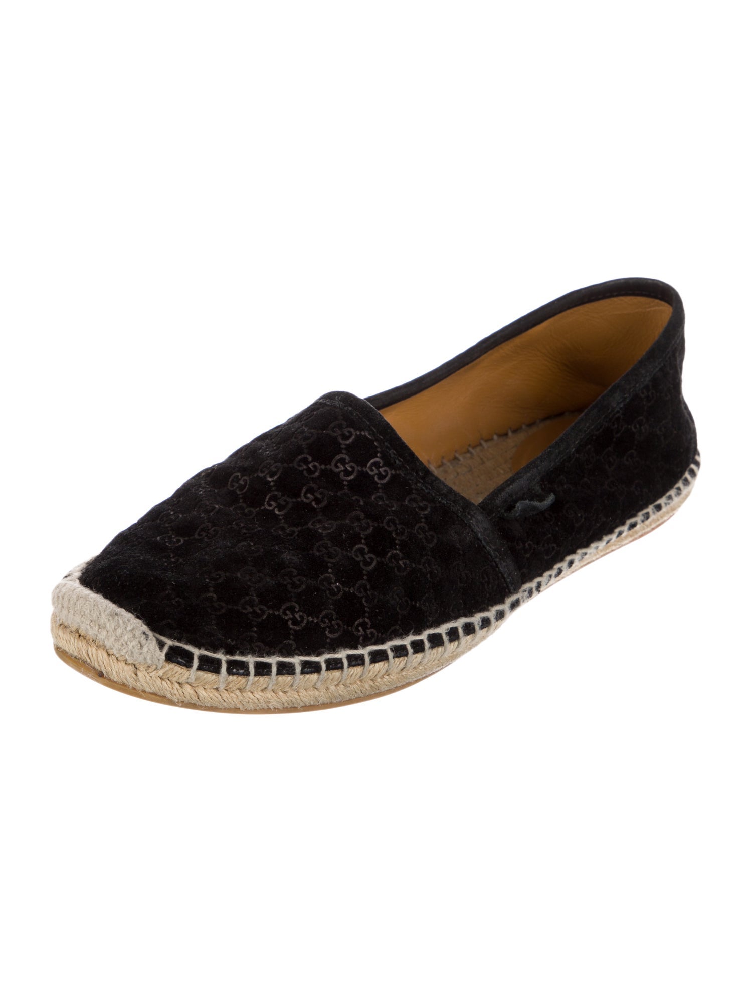 Gucci Microguccissima Pattern Suede Espadrilles