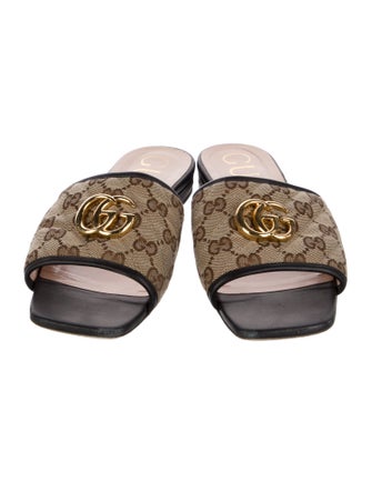 Gucci GG Canvas Canvas Slides
